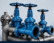 Real industrial pipes and equipment